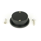 From The Anvil - Matt Black 34mm Round Finger Edge Pull | Sku. 50223 | Trade Door Handles.