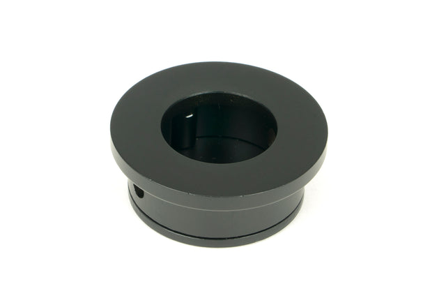 From The Anvil - Matt Black 34mm Round Finger Edge Pull | Sku. 50223 | Trade Door Handles.