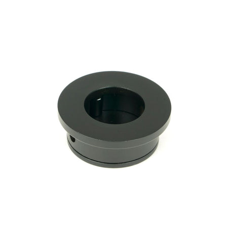 From The Anvil - Matt Black 34mm Round Finger Edge Pull | Sku. 50223 | Trade Door Handles.