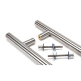 From The Anvil - Satin Marine SS (316) 1.2m T Bar Handle B2B Fix 32mm | Sku. 50232 | Trade Door Handles.