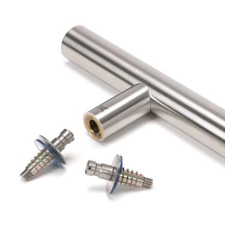 From The Anvil - Satin Marine SS (316) 1.8m T Bar Handle Secret Fix 32mm | Sku. 50236 | Trade Door Handles.