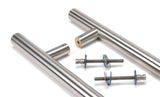 From The Anvil - Satin Marine SS (316) 1.8m T Bar Handle B2B Fix 32mm | Sku. 50238 | Trade Door Handles.