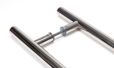 From The Anvil - Polished Marine SS (316) 0.6m T Bar Handle B2B Fix 32mm | Sku. 50241 | Trade Door Handles.