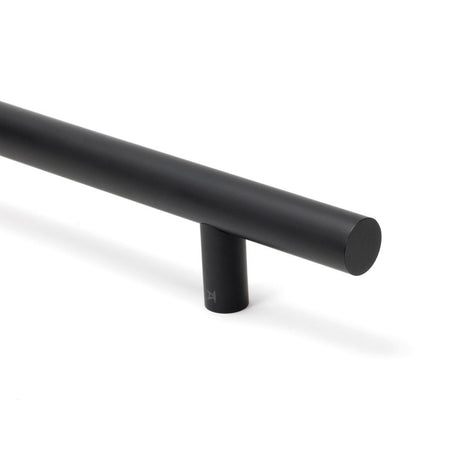 From The Anvil - Matt Black SS (316) 0.6m T Bar Handle Secret Fix 32mm | Sku. 50254 | Trade Door Handles.