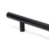 From The Anvil - Matt Black SS (316) 0.6m T Bar Handle Secret Fix 32mm | Sku. 50254 | Trade Door Handles.