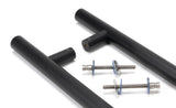 From The Anvil - Matt Black SS (316) 0.6m T Bar Handle B2B Fix 32mm | Sku. 50256 | Trade Door Handles.