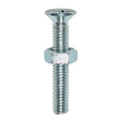 This is an image of Timco - Machine Screws - PZ - Countersunk & Hex Nuts - Zinc M5 x 25mm - (25 PCS TIMpac) 5025CPMHNP
