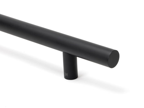 From The Anvil - Matt Black SS (316) 1.5m T Bar Handle B2B Fix 32mm | Sku. 50265 | Trade Door Handles.