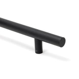 From The Anvil - Matt Black SS (316) 1.5m T Bar Handle B2B Fix 32mm | Sku. 50265 | Trade Door Handles.