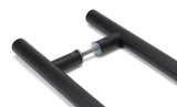 From The Anvil - Matt Black SS (316) 1.8m T Bar Handle B2B Fix 32mm | Sku. 50268 | Trade Door Handles.