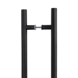 From The Anvil - Matt Black SS (316) 1.8m T Bar Handle B2B Fix 32mm | Sku. 50268 | Trade Door Handles.