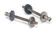 From The Anvil - Satin SS (304) 100mm Back to Back Fixings for T Bar (2) | Sku. 50269 | Trade Door Handles.