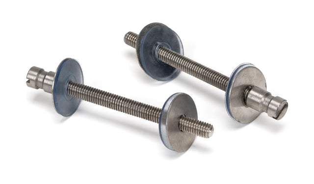 From The Anvil - Satin SS (304) 100mm Back to Back Fixings for T Bar (2) | Sku. 50269 | Trade Door Handles.