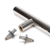 From The Anvil - Satin SS (304) 50mm Secret Fixings for T Bar (2) | Sku. 50270 | Trade Door Handles.
