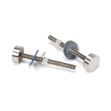 From The Anvil - Satin SS (304) 100mm Bolt Fixings for T Bar (2) | Sku. 50271 | Trade Door Handles.