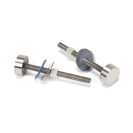 From The Anvil - Satin SS (304) 100mm Bolt Fixings for T Bar (2) | Sku. 50271 | Trade Door Handles.
