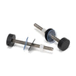 From The Anvil - Matt Black SS (304) 100mm Bolt Fixings for T Bar (2) | Sku. 50273 | Trade Door Handles.