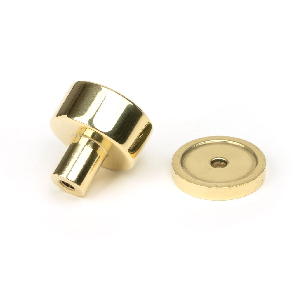 From The Anvil - Polished Brass Kelso Cabinet Knob - 25mm (Plain) | Sku. 50292 | Trade Door Handles.