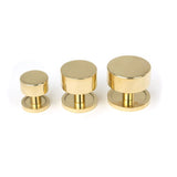 From The Anvil - Polished Brass Kelso Cabinet Knob - 25mm (Plain) | Sku. 50292 | Trade Door Handles.