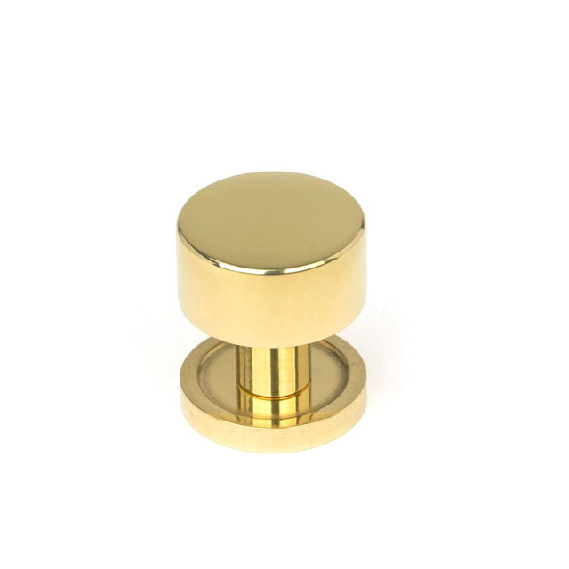 From The Anvil - Polished Brass Kelso Cabinet Knob - 25mm (Plain) | Sku. 50292 | Trade Door Handles.