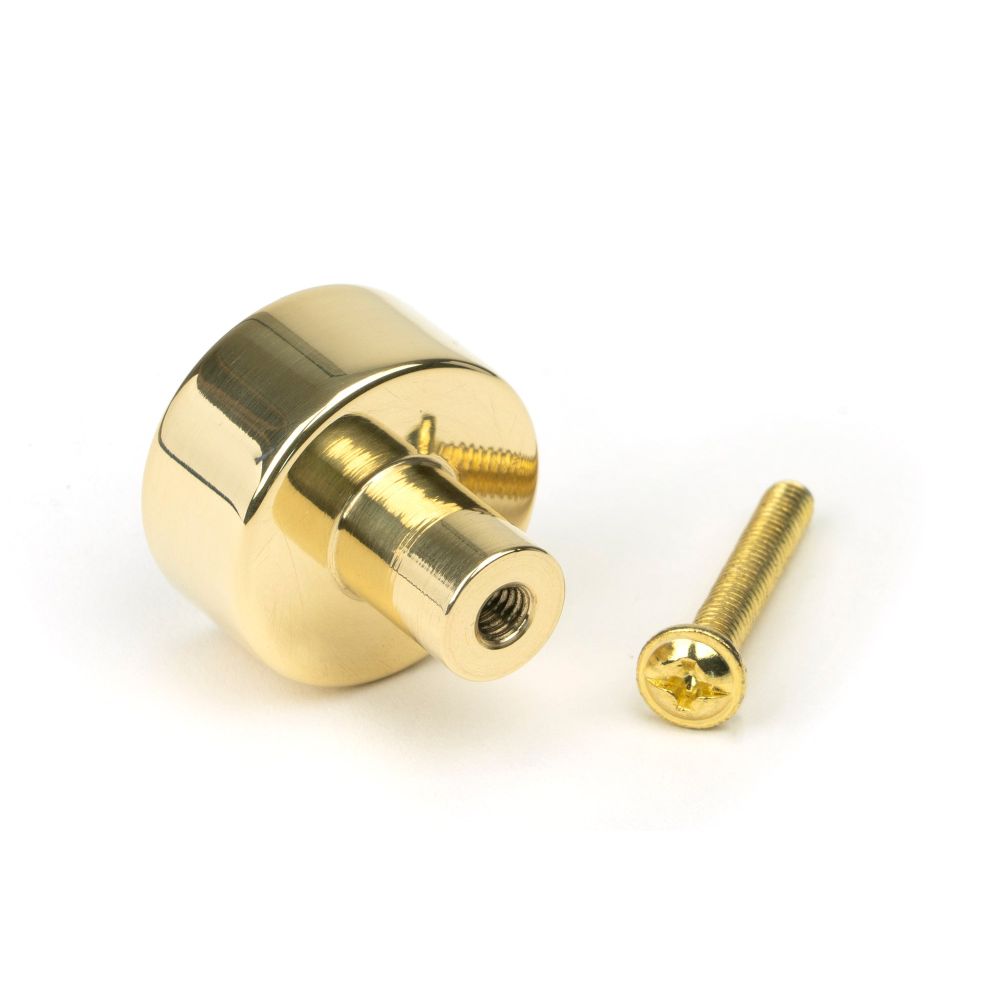 From The Anvil - Polished Brass Kelso Cabinet Knob - 25mm (No Rose) | Sku. 50293 | Trade Door Handles.