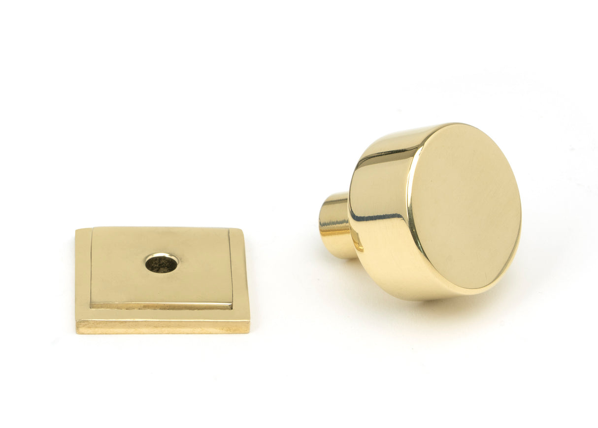 From The Anvil - Polished Brass Kelso Cabinet Knob - 25mm (Square) | Sku. 50294 | Trade Door Handles.