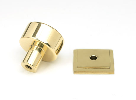 From The Anvil - Polished Brass Kelso Cabinet Knob - 25mm (Square) | Sku. 50294 | Trade Door Handles.