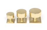 From The Anvil - Polished Brass Kelso Cabinet Knob - 25mm (Square) | Sku. 50294 | Trade Door Handles.