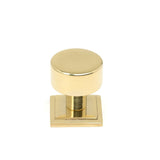 From The Anvil - Polished Brass Kelso Cabinet Knob - 25mm (Square) | Sku. 50294 | Trade Door Handles.