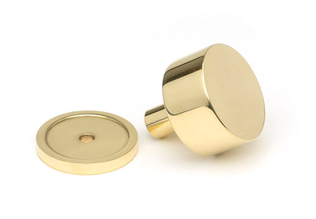 From The Anvil - Polished Brass Kelso Cabinet Knob - 32mm (Plain) | Sku. 50295 | Trade Door Handles.