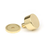 From The Anvil - Polished Brass Kelso Cabinet Knob - 32mm (Plain) | Sku. 50295 | Trade Door Handles.