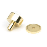 From The Anvil - Polished Brass Kelso Cabinet Knob - 32mm (Plain) | Sku. 50295 | Trade Door Handles.