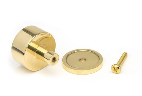 From The Anvil - Polished Brass Kelso Cabinet Knob - 32mm (Plain) | Sku. 50295 | Trade Door Handles.