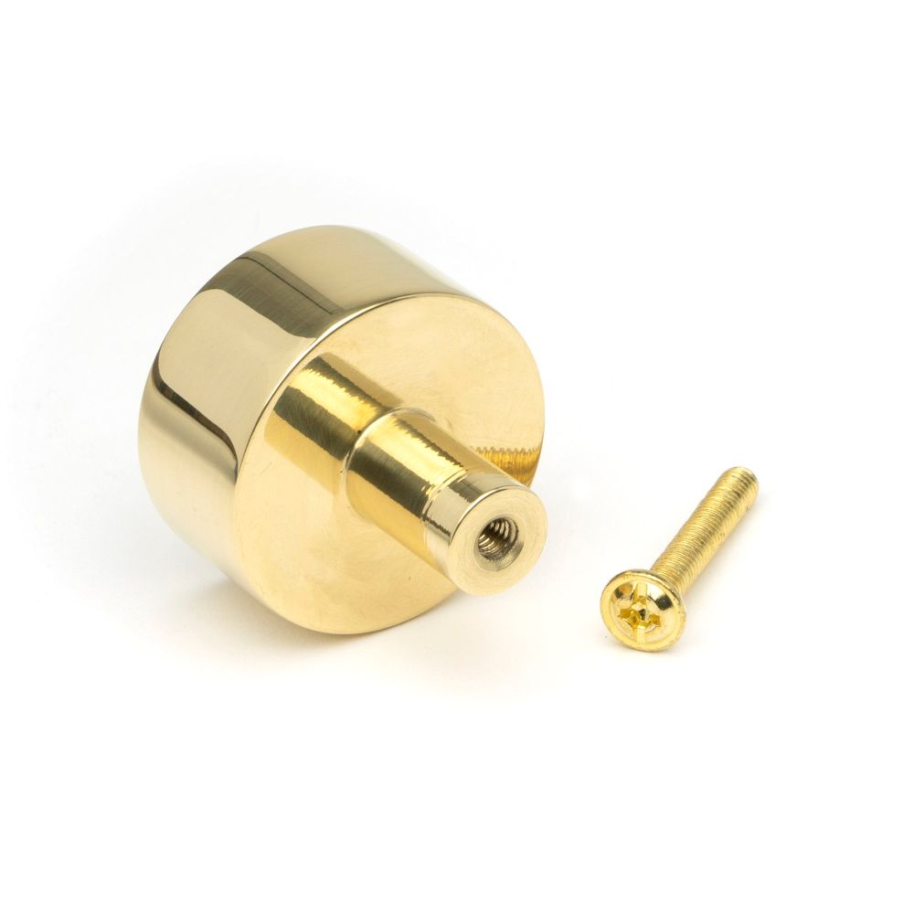 From The Anvil - Polished Brass Kelso Cabinet Knob - 32mm (No Rose)