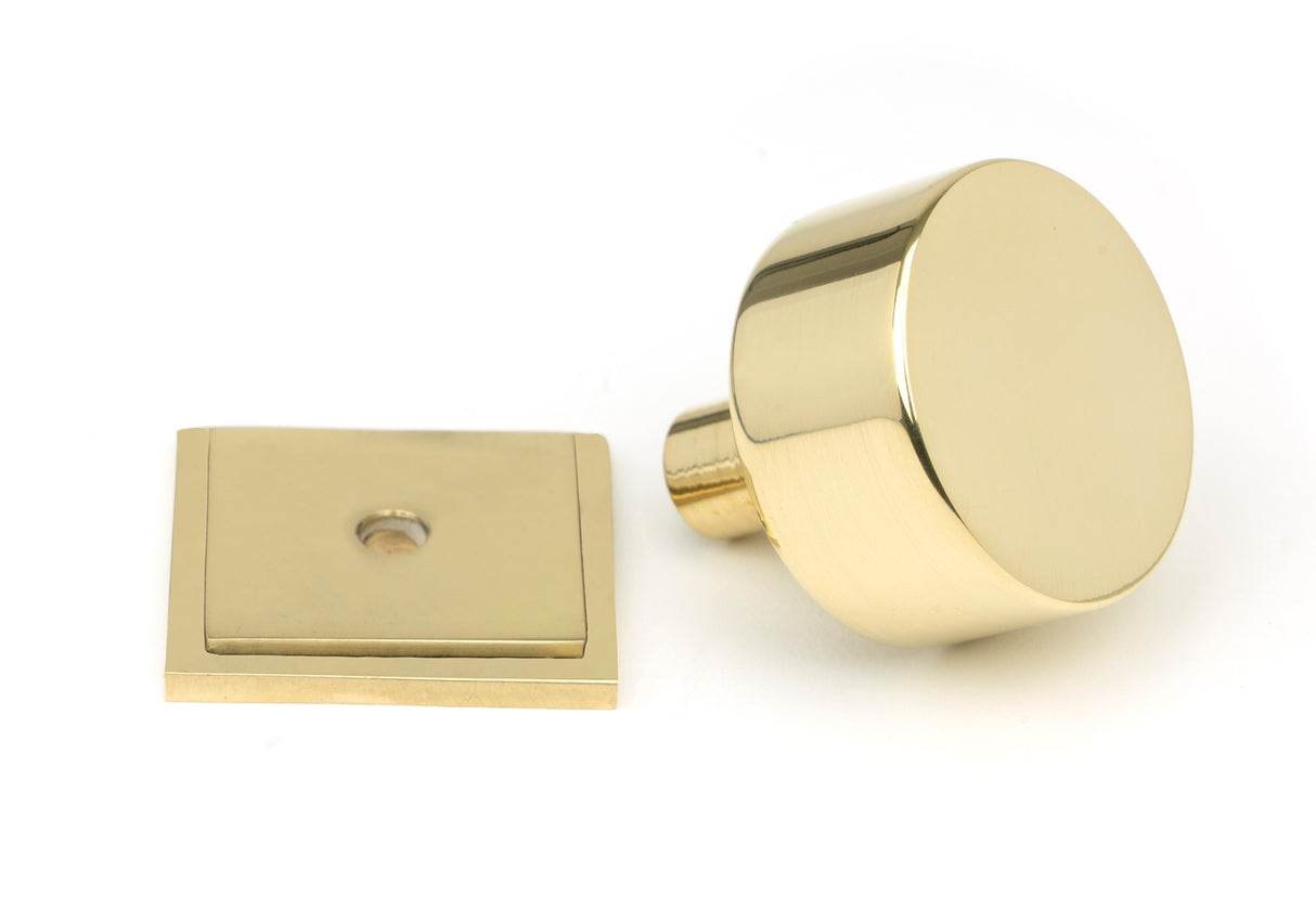 From The Anvil - Polished Brass Kelso Cabinet Knob - 32mm (Square) | Sku. 50297 | Trade Door Handles.
