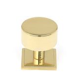 From The Anvil - Polished Brass Kelso Cabinet Knob - 32mm (Square) | Sku. 50297 | Trade Door Handles.