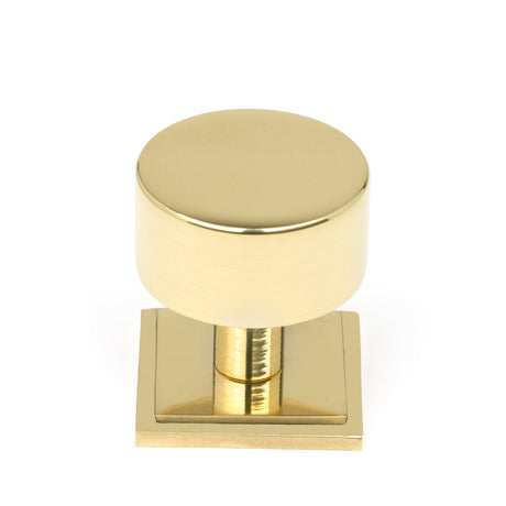From The Anvil - Polished Brass Kelso Cabinet Knob - 32mm (Square) | Sku. 50297 | Trade Door Handles.