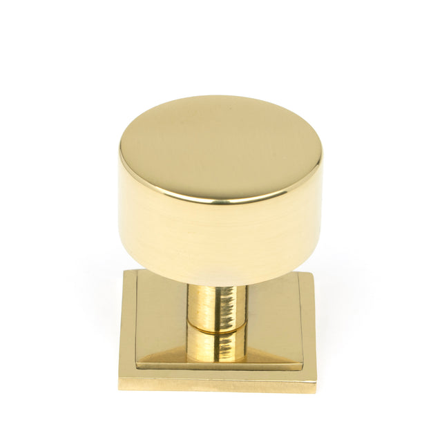 From The Anvil - Polished Brass Kelso Cabinet Knob - 32mm (Square) | Sku. 50297 | Trade Door Handles.