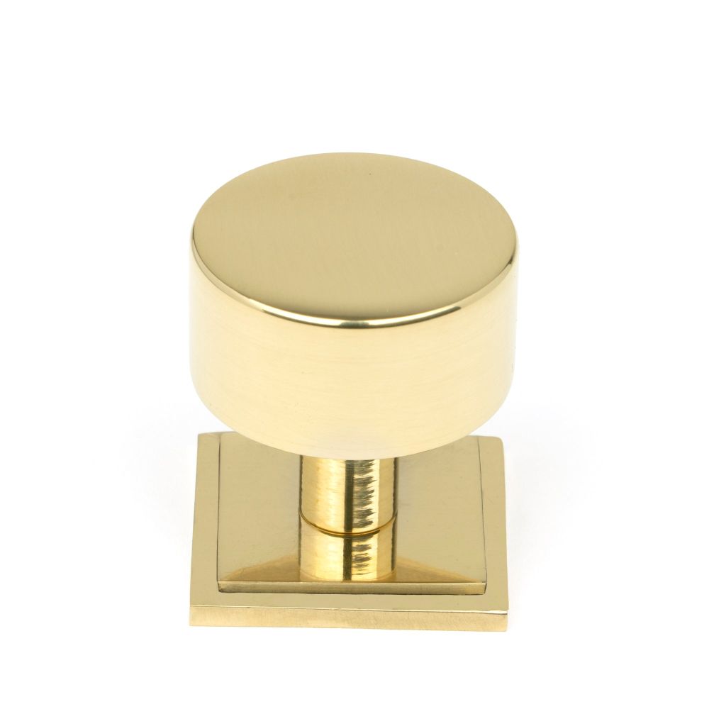 From The Anvil - Polished Brass Kelso Cabinet Knob - 32mm (Square) | Sku. 50297 | Trade Door Handles.