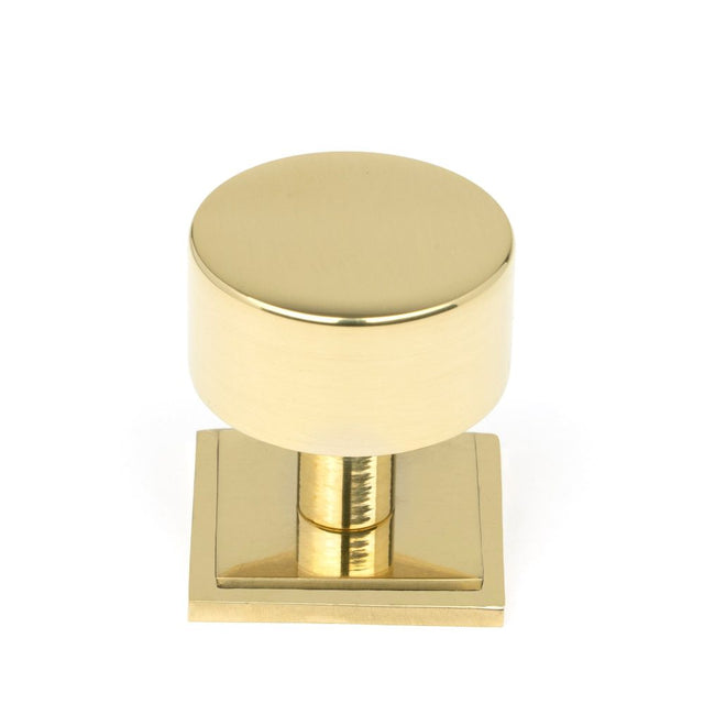 From The Anvil - Polished Brass Kelso Cabinet Knob - 32mm (Square) | Sku. 50297 | Trade Door Handles.