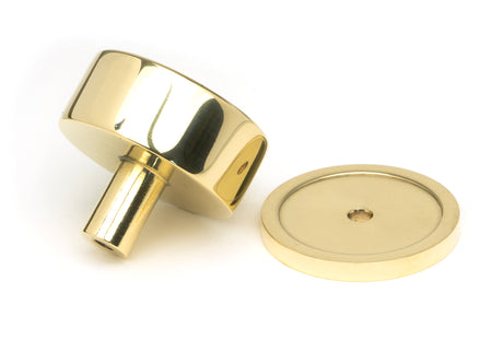From The Anvil - Polished Brass Kelso Cabinet Knob - 38mm (Plain) | Sku. 50298 | Trade Door Handles.