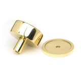 From The Anvil - Polished Brass Kelso Cabinet Knob - 38mm (Plain) | Sku. 50298 | Trade Door Handles.