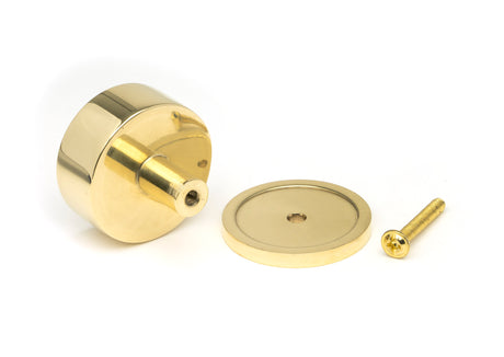 From The Anvil - Polished Brass Kelso Cabinet Knob - 38mm (Plain) | Sku. 50298 | Trade Door Handles.