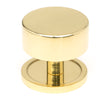 From The Anvil - Polished Brass Kelso Cabinet Knob - 38mm (Plain) | Sku. 50298 | Trade Door Handles.