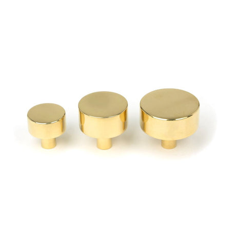 From The Anvil - Polished Brass Kelso Cabinet Knob - 38mm (No Rose) | Sku. 50299 | Trade Door Handles.