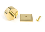 From The Anvil - Polished Brass Kelso Cabinet Knob - 38mm (Square) | Sku. 50300 | Trade Door Handles.