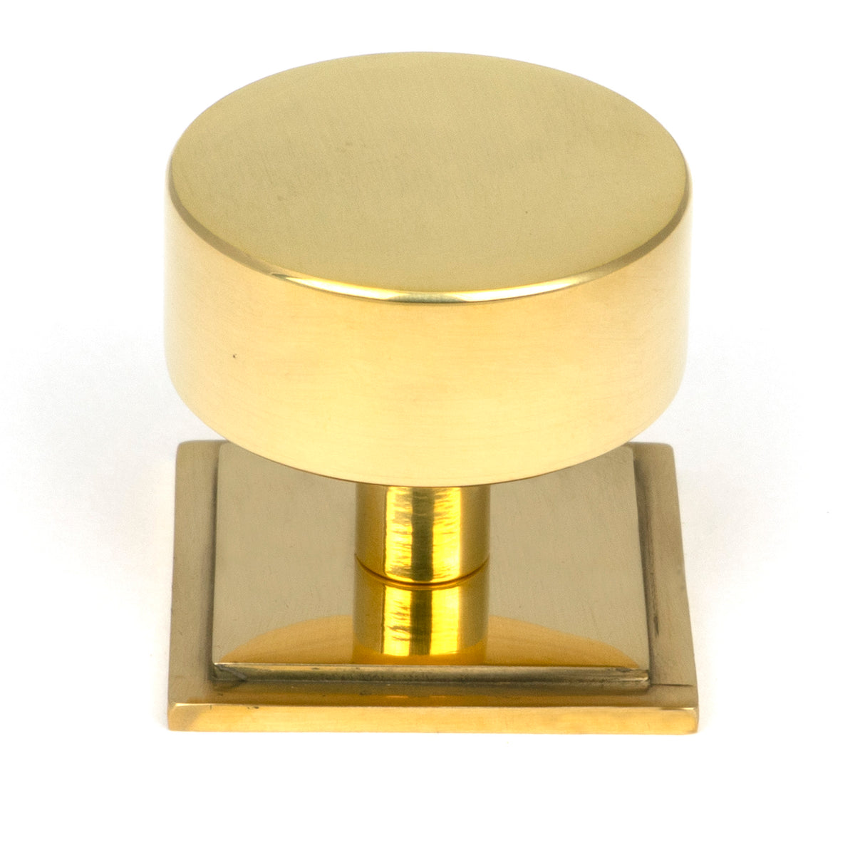 From The Anvil - Polished Brass Kelso Cabinet Knob - 38mm (Square) | Sku. 50300 | Trade Door Handles.