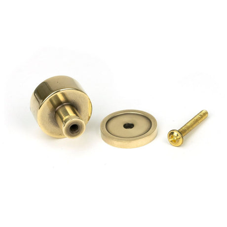 From The Anvil - Aged Brass Kelso Cabinet Knob - 25mm (Plain) | Sku. 50304 | Trade Door Handles.