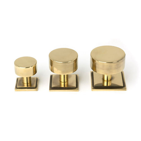 From The Anvil - Aged Brass Kelso Cabinet Knob - 25mm (Square) | Sku. 50306 | Trade Door Handles.
