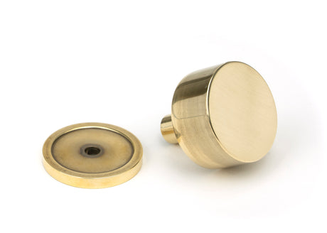 From The Anvil - Aged Brass Kelso Cabinet Knob - 32mm (Plain) | Sku. 50307 | Trade Door Handles.